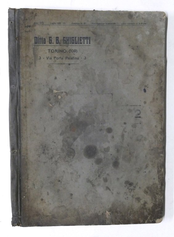 Ditta Giglietti - Catalogo N. 22 - Fornitura e Utensileria …