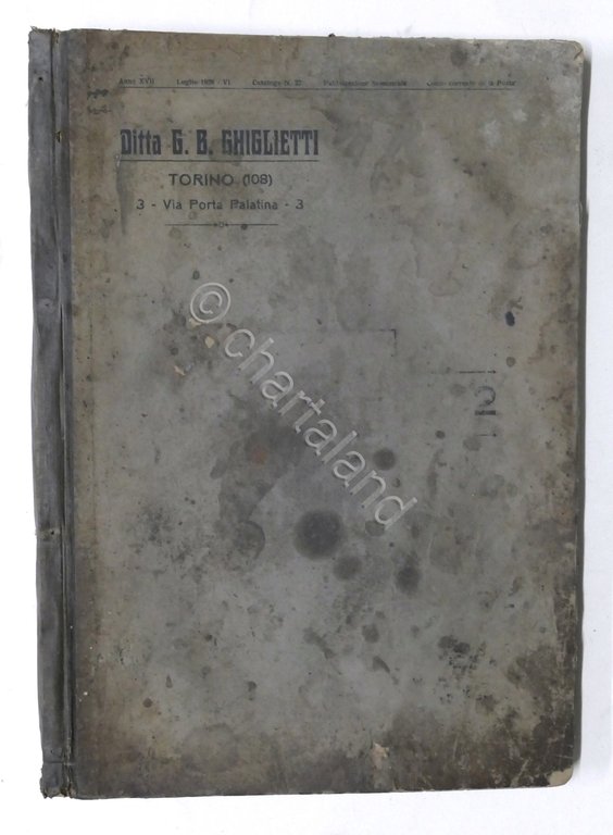 Ditta Giglietti - Catalogo N. 22 - Fornitura e Utensileria …