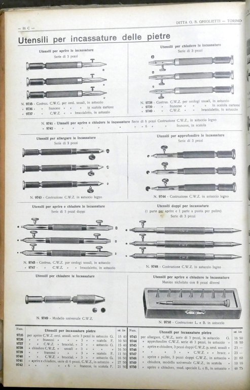 Ditta Giglietti - Catalogo N. 22 - Fornitura e Utensileria …