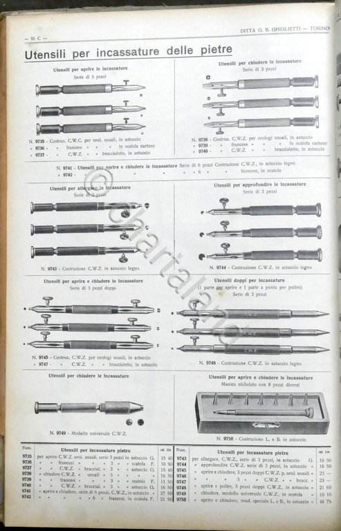 Ditta Giglietti - Catalogo N. 22 - Fornitura e Utensileria …