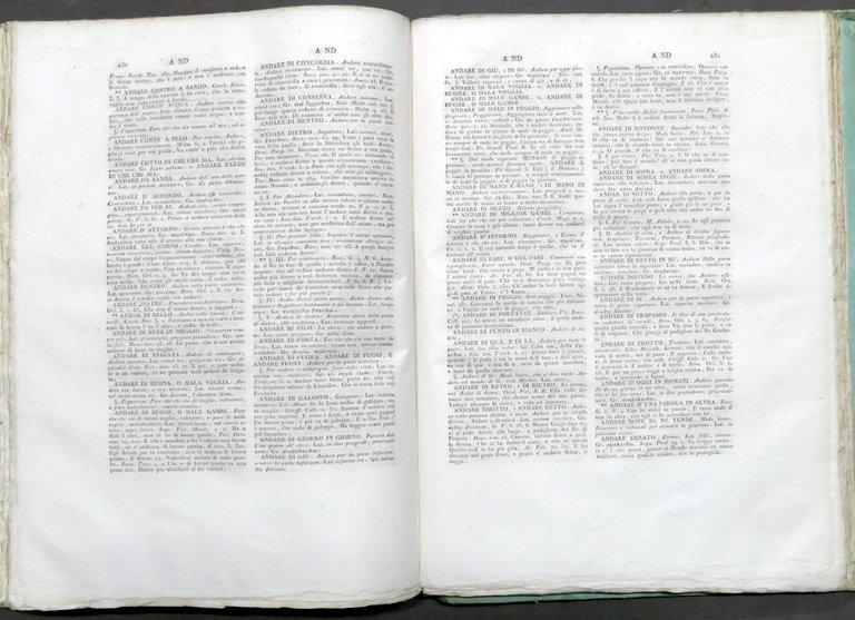 Dizionario della lingua italiana - ed. 1819 / 1826 Fratelli …