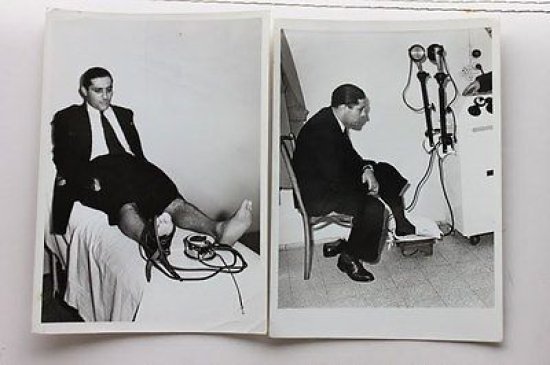 Due Fotografie Giuseppe Meazza controlli medici alla sede dell'inter anni …