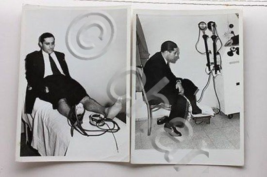 Due Fotografie Giuseppe Meazza controlli medici alla sede dell'inter anni …