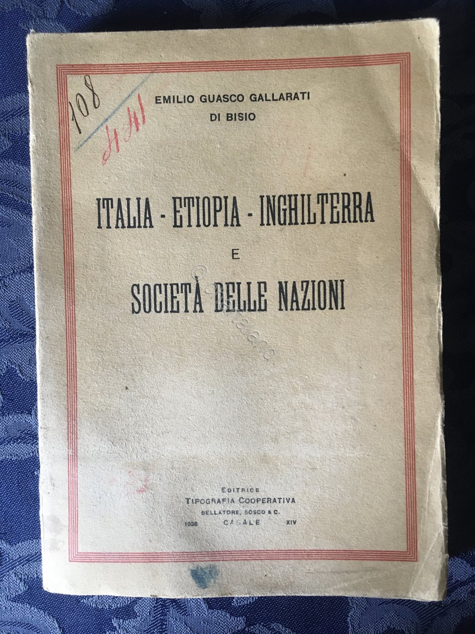 E. Gallarati di Bisio - Italia Etiopia Inghilterra e Società …