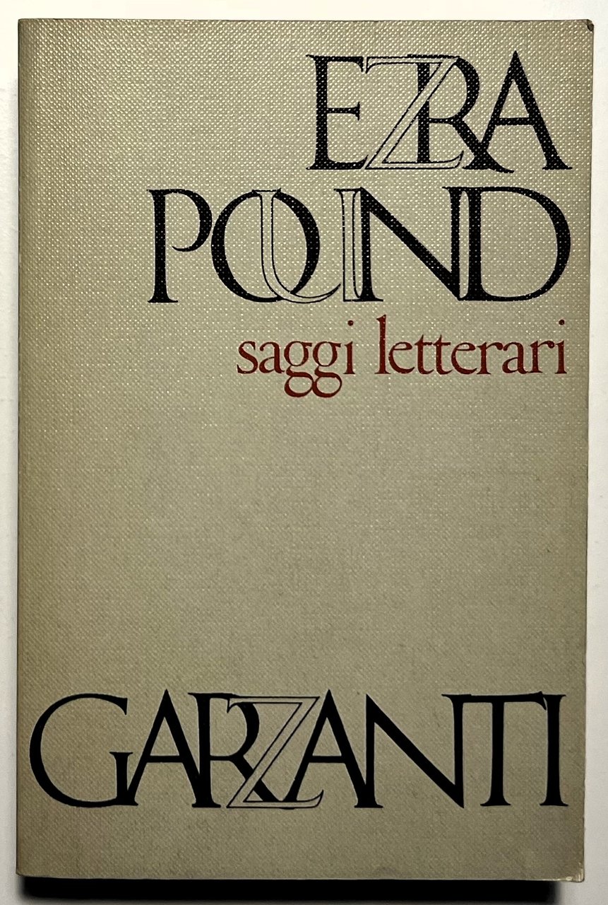 E. Pound - Saggi letterari - ed. 1973