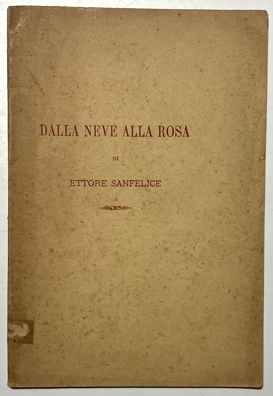 E. Sanfelice - Dalla Neve alla Rosa - ed. 1895 | Immagine principale