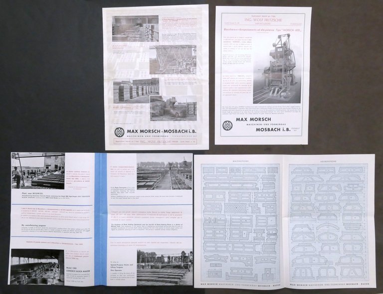 Edilizia - Lotto 4 brochure Max Morsch - Blocchiere a …