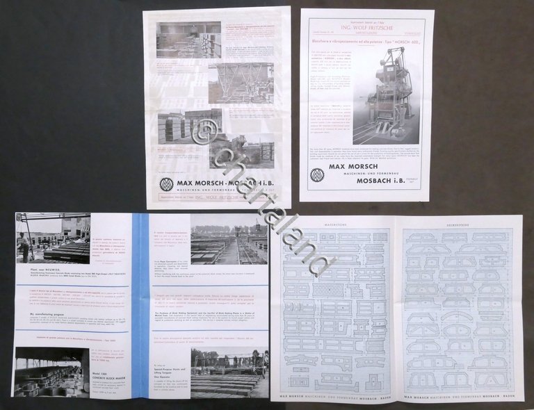 Edilizia - Lotto 4 brochure Max Morsch - Blocchiere a …