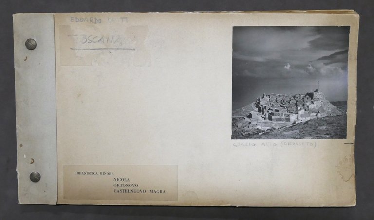 Edoardo Detti - Urbanistica Minore Toscana Nicola Ortonovo Castelnuovo anni '50