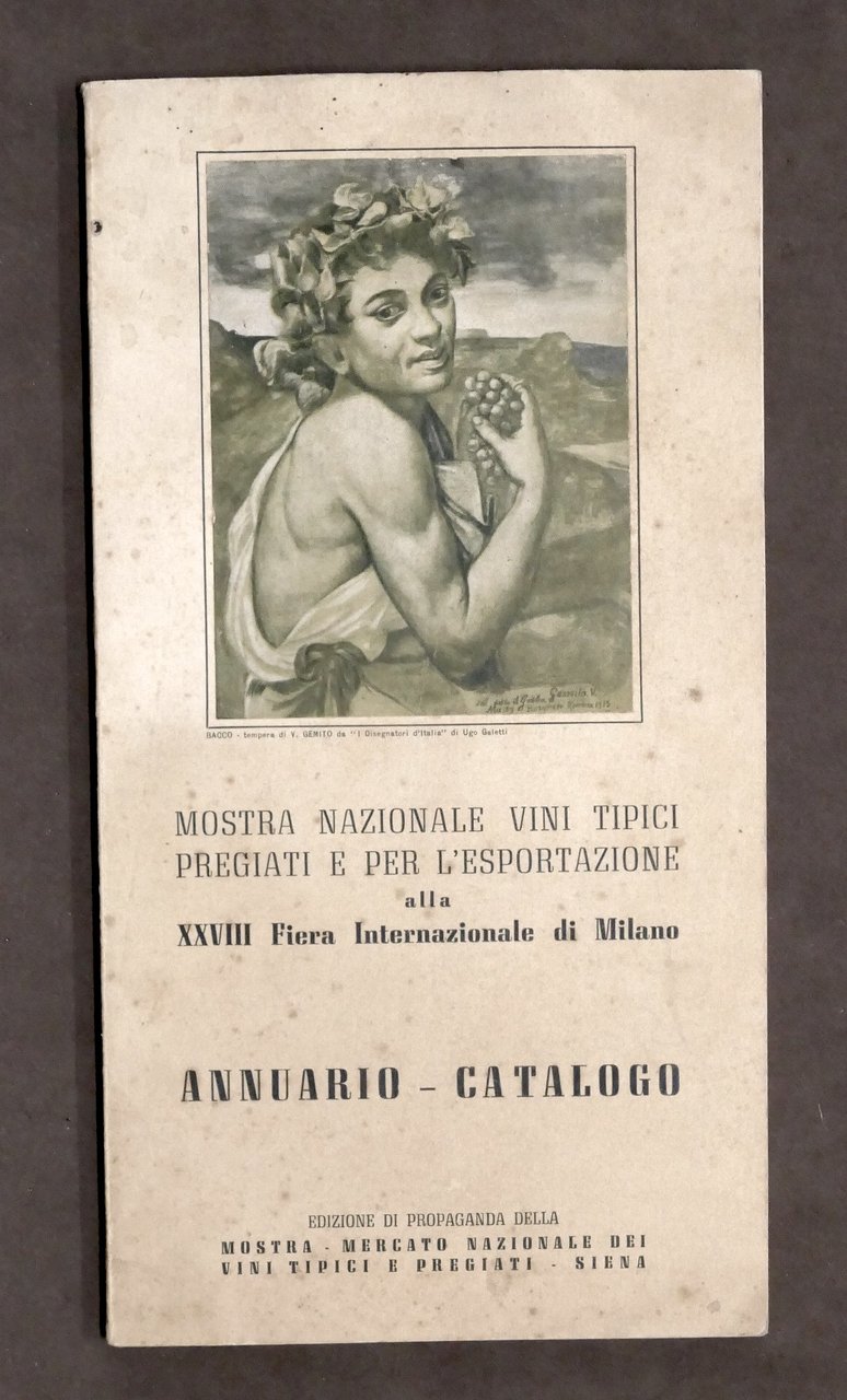 Enologia - Annuario Catalogo Mostra Nazionale Vini Tipici - Fiera …