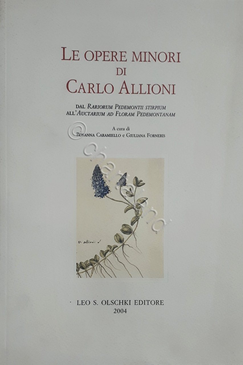 Erboristeria Le opere minori di Carlo Allioni - Caramielli Forneris …