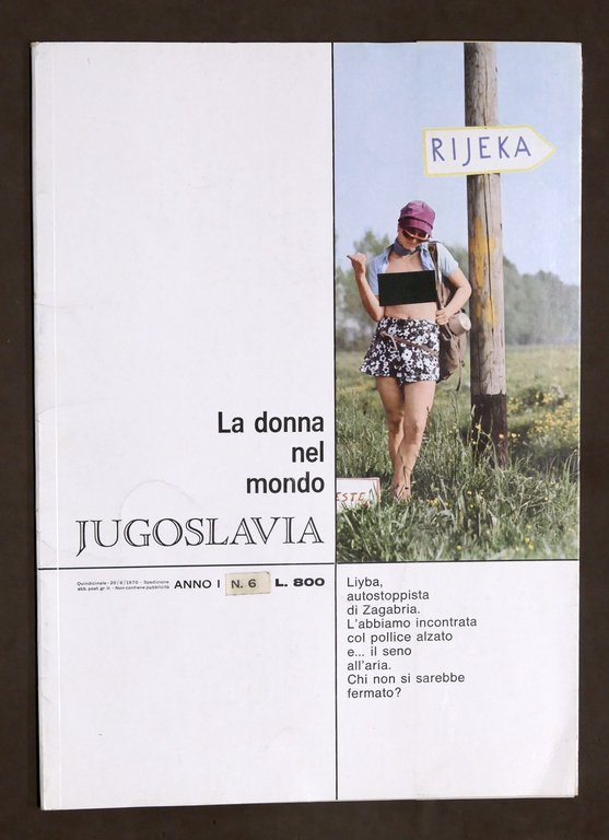 Erotismo - Rivista La donna nel mondo Jugoslavia - Anno I N. 6 - 1970 - RARITA'