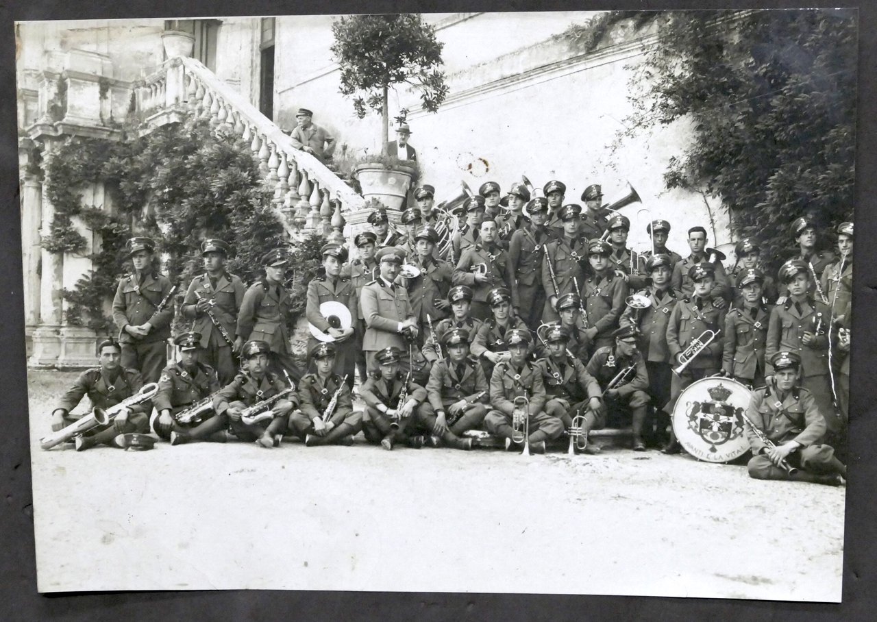 Esercito Italiano - Fotografia Banda Musicale di Tivoli - 1934
