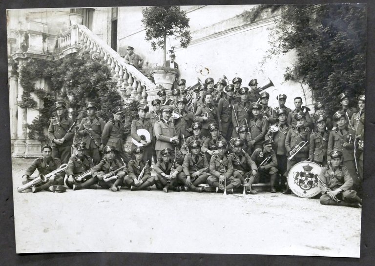 Esercito Italiano - Fotografia Banda Musicale di Tivoli - 1934