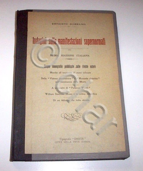 Esoterismo Bozzano - Indagini sulle manifestazioni supernormali 1^ ed. 1934 | Immagine principale