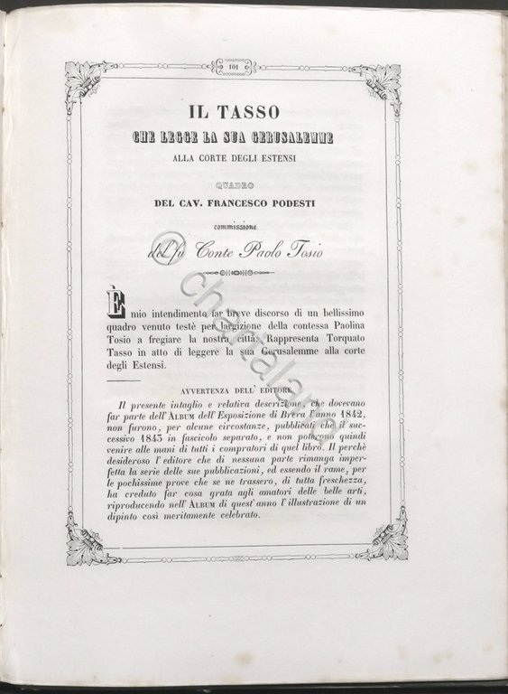 Esposizione di Belle Arti in Milano ed in altre città …