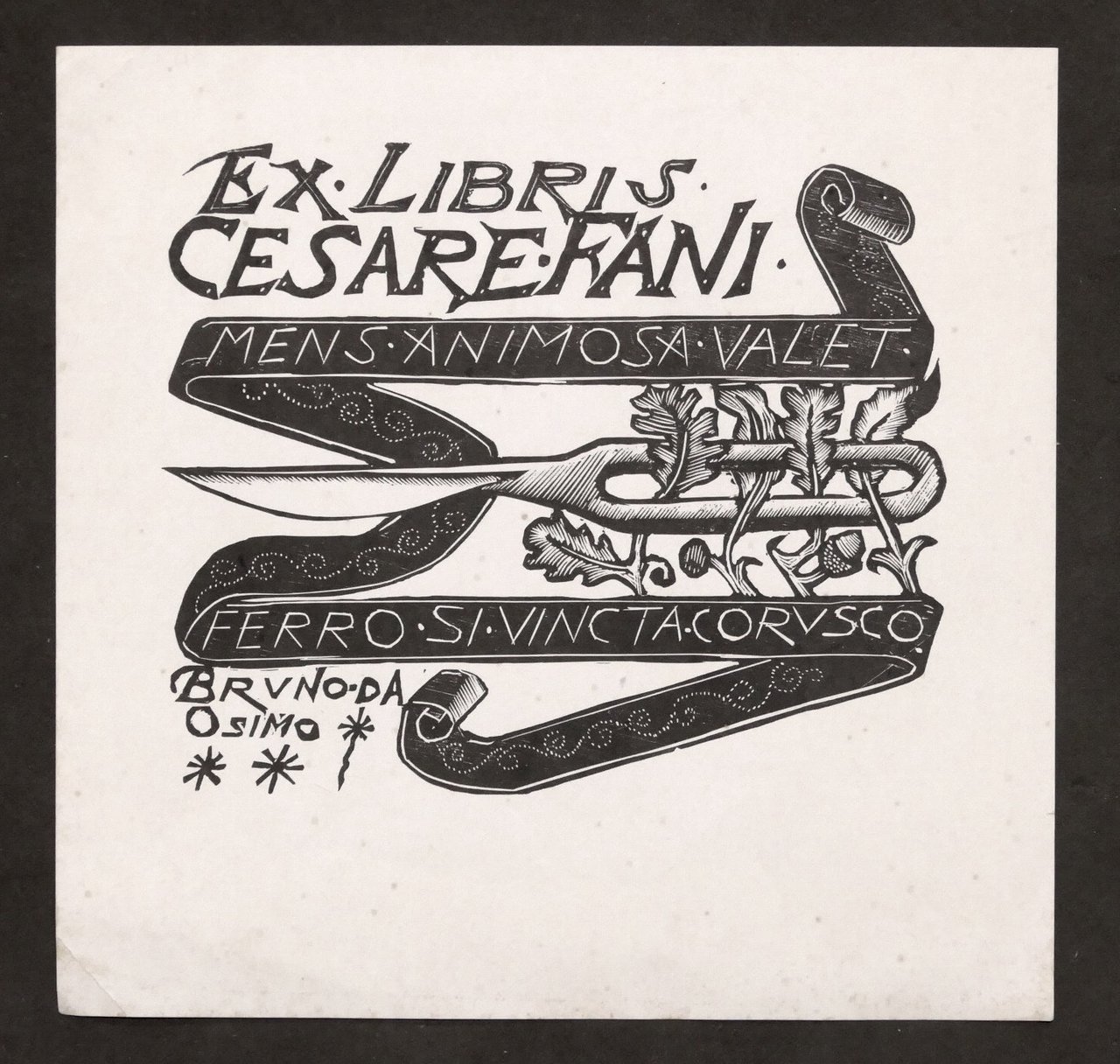 Ex Libris di Bruno da Osimo - Cesare Fani