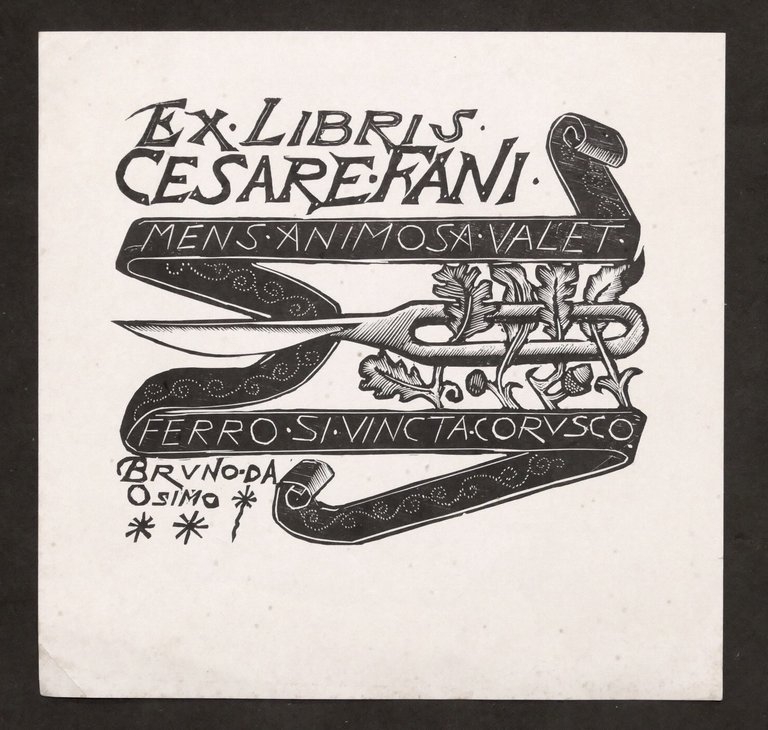 Ex Libris di Bruno da Osimo - Cesare Fani