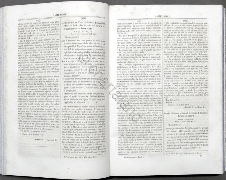 F. Bettini - Giurisprudenza degli Stati Sardi - Vol. 1 …