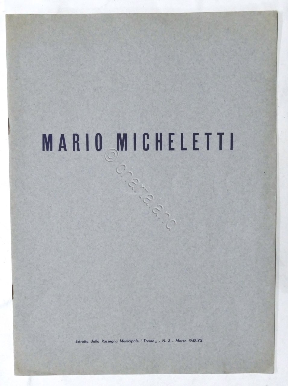 F. Brosio - Mario Micheletti (Pittore) - 1942 | Immagine principale