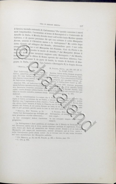 F. Gabotto, A. Badini Confalonieri - Vita di Giorgio Merula …
