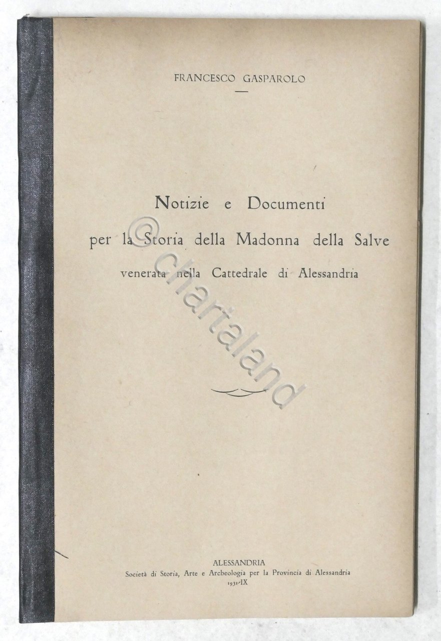 F. Gasparolo - Notizie e documenti per la Storia della …