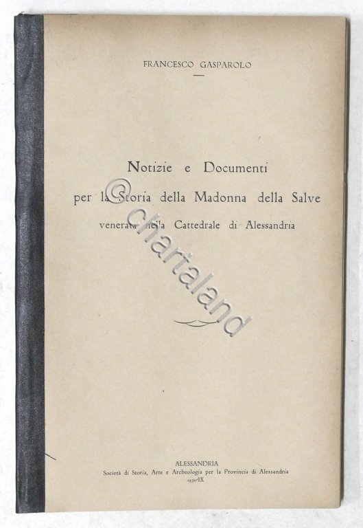 F. Gasparolo - Notizie e documenti per la Storia della …