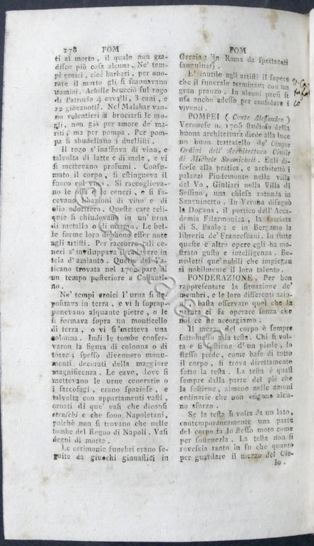 F. Milizia - Dizionario delle Belle Arti del Disegno - …