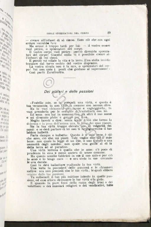 F. Nietzsche - Cosi parlo Zarathustra - Un libro per …