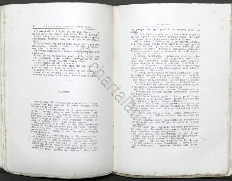 F. Nietzsche - Cosi parlo Zarathustra - Un libro per …