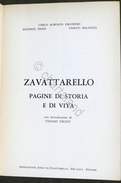 Facchino, Trazi, Baldazzi - Zavattarello: pagine di storia e di …