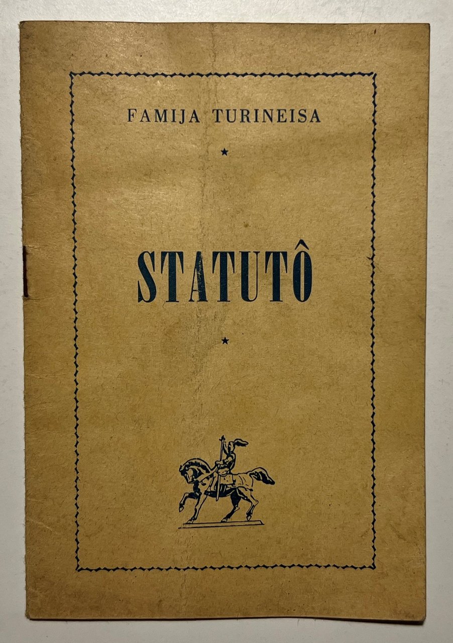 Famija Turineisa - Statuto - 1900 ca.