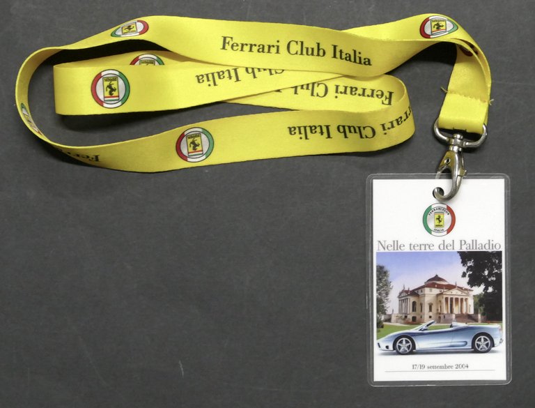Ferrari Club Italia - Badge Partecipante - Nelle terre del Palladio - 2004 