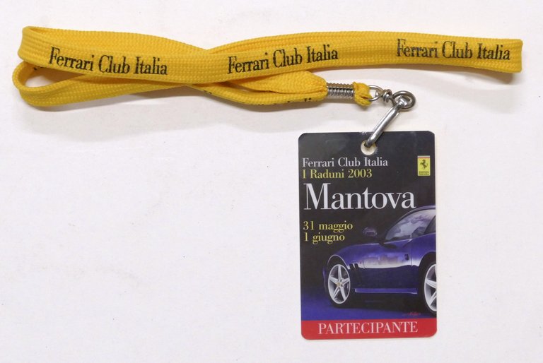 Ferrari Club Mantova - Badge Partecipante - i raduni 2003