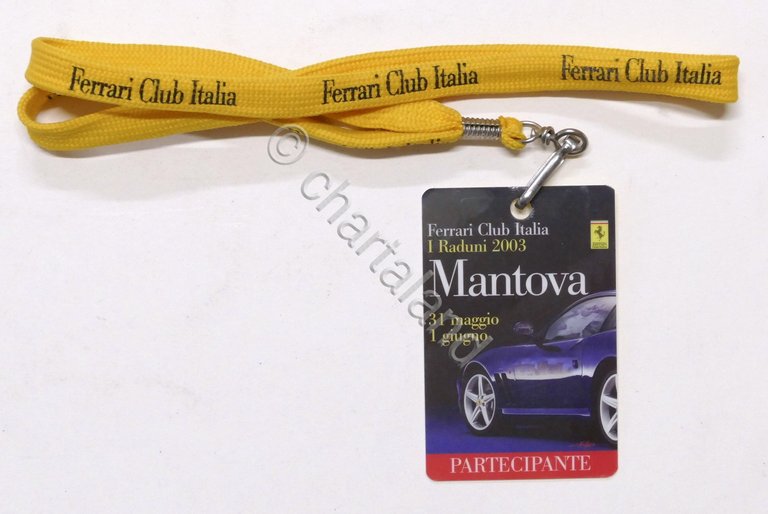 Ferrari Club Mantova - Badge Partecipante - i raduni 2003