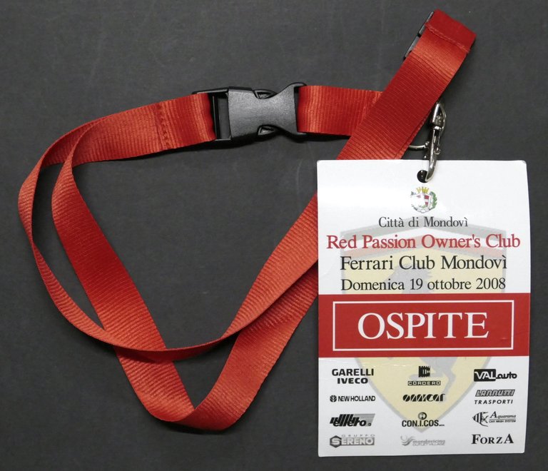 Ferrari Club Mondovì - Badge raduno Red Passion Owner's Club …