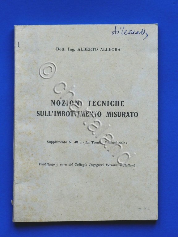 Ferrovie - A. Allegra - Nozioni tecniche sull' imbottimento misurato … | Immagine Gallery 2