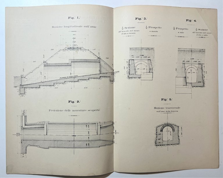 Ferrovie - Acquedotto con volta a gradoni, Tavola N. VI …