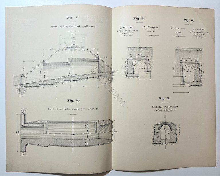 Ferrovie - Acquedotto con volta a gradoni, Tavola N. VI …