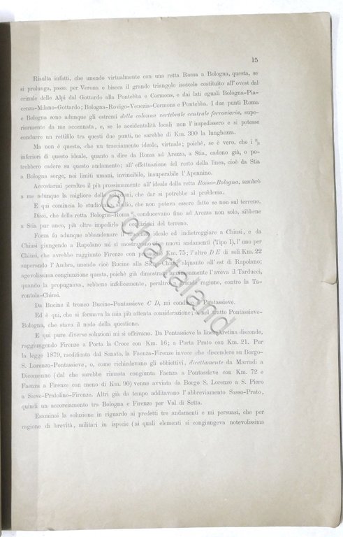 Ferrovie - La direttissima Bologna-Roma - Progetto dell' ing. A. …