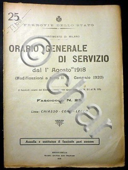 Ferrovie - Orario Generale Servizio - Linea Chiasso Como Lecco …
