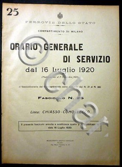 Ferrovie - Orario Generale Servizio - Linea Chiasso Como Lecco …