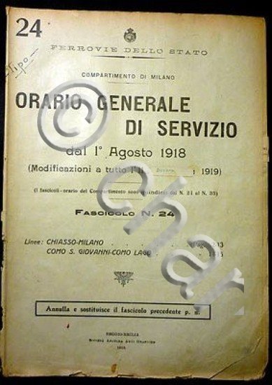 Ferrovie - Orario Generale Servizio - Linea Chiasso Milano Como …