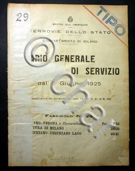 Ferrovie - Orario Generale Servizio - Linea Milano Verona Desenzano …