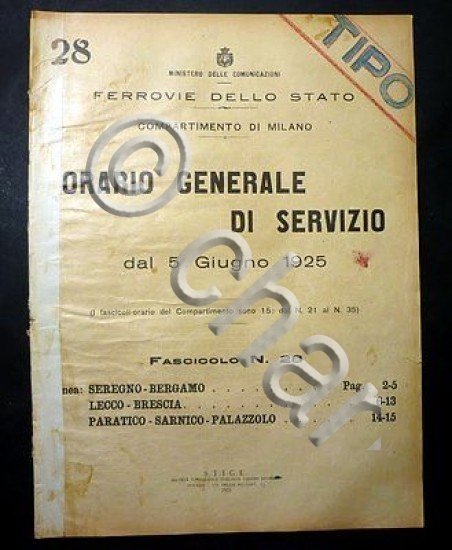 Ferrovie - Orario Generale Servizio - Linea Seregno Bergamo Lecco …