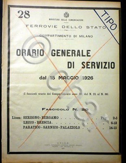 Ferrovie - Orario Generale Servizio - Linea Seregno Bergamo Lecco …