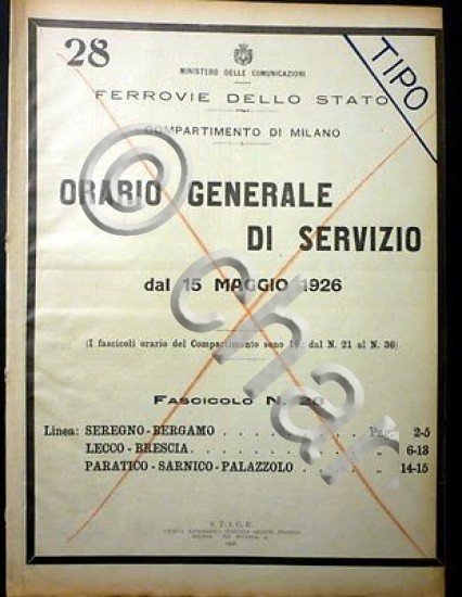 Ferrovie - Orario Generale Servizio - Linea Seregno Bergamo Lecco …