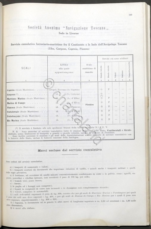 Ferrovie - Prontuario servizi cumulativi e corrispondenza trasporti cose - …