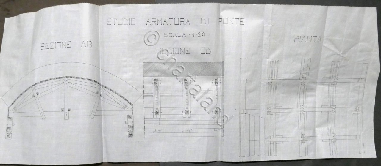 Ferrovie Disegno tecnico - Studio Armatura di Ponte: sezioni e …