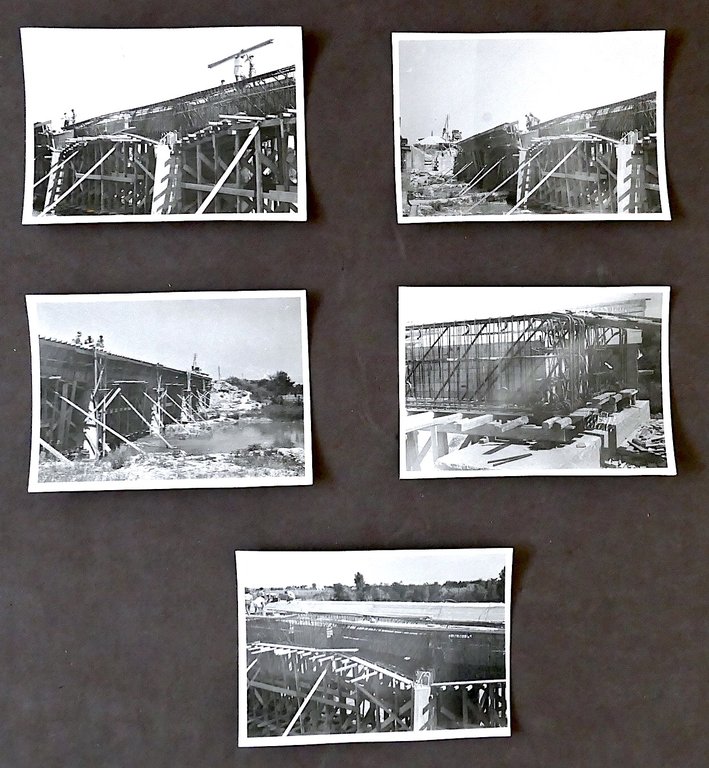 Ferrovie Lotto 5 fotografie Lavori Linea Pescara - Sulmona - anni '40